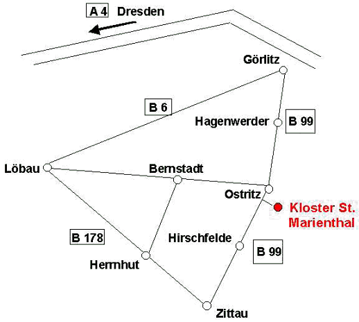 so erreichen Sie uns - die Detailkarte