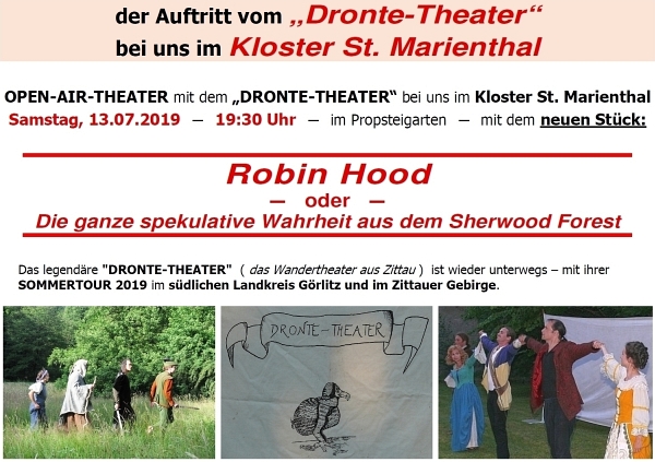 Auftritt vom Dronte-Theater bei uns im Kloster St. Marienthal