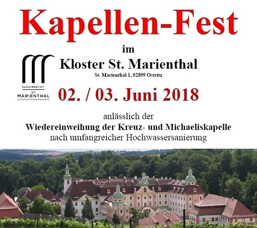 Feierliche Wiedereinweihung unserer Kreuz- und Michaeliskapelle mit Kloster-Fest