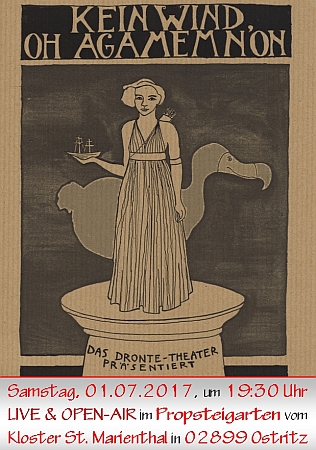 Auftritt vom Dronte-Theater am 01.07.2017 bei uns im Kloster St. Marienthal - mit dem Stück: ''Kein Wind, oh Agamemnon''