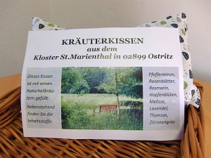 Kräutertee und Kräuterkissen aus unserem Klostermarkt St. Marienthal