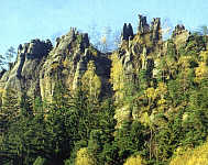 das Zittauer Gebirge inmitten der Oberlausitz