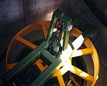 die neue Turbine der Wasserkraftanlage