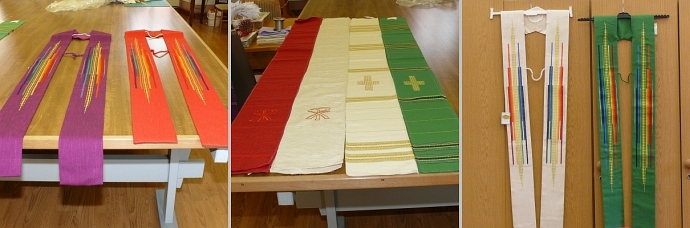 Unsere Kloster-Nähstube mit Paramentenwerkstatt fertigt auch Messgewänder, Alben, Stolen, Mitra, Rochett, Schultertücher, Vorhngetücher, Altartücher, Altardecken, Altarspitzen, Korporale und Kelchtücher für die Geistlichkeit nach Ihren Vorstellungen an.