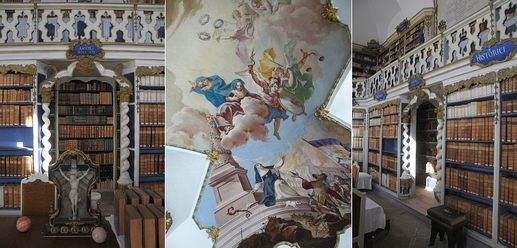 Blick in unsere Klosterbibliothek - und wir laden Sie zu den besonderen Führungen in unserer Klosterbibliothek ein
